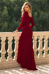 Square Neck Long Sleeve Dress – Classic, Elegant Style