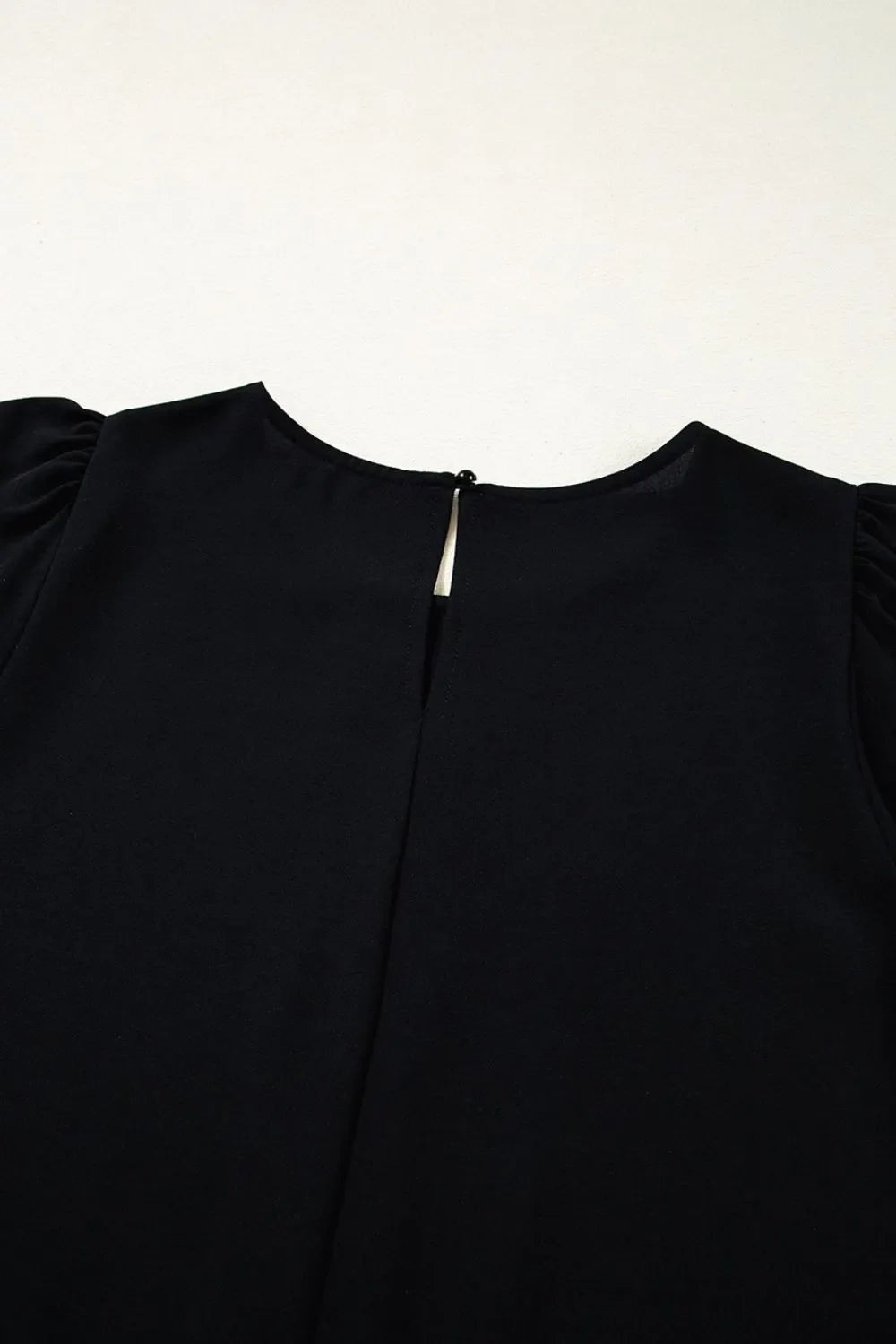 Contrast Scallop Trim Bow Detail Short Sleeve Shift Dress
